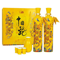 汾酒 北国风光杏花村清香型白酒 中国龙整箱2瓶送酒杯白酒53%vol750行情价多少