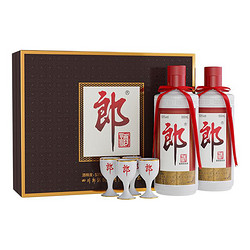 LANGJIU 郎酒 郎牌郎酒礼盒500mL*2瓶53度酱香型白酒高档送礼礼盒商务宴请行情价多少