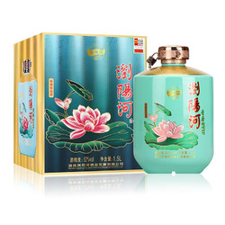 LIUYANGHE LIQUOR 瀏陽河 浏阳河 青荷SVIP 浓香型白酒1.5L*1提装 节日拜访送礼 白酒整箱包邮价多少钱?