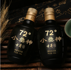 古井贡酒 古井小罍神72度100ml*6瓶高度白酒纯粮酿造批发价多少钱？