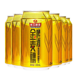 PEARL RIVER 珠江啤酒 10度 金麦穗啤酒 330ml*6听包邮价多少钱？