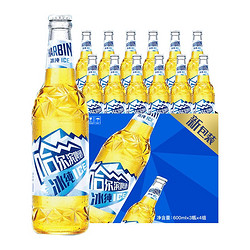 HARBIN 哈尔滨啤酒 哈尔滨 冰纯啤酒 600ml*12瓶 大瓶 整箱装市场价多少钱?