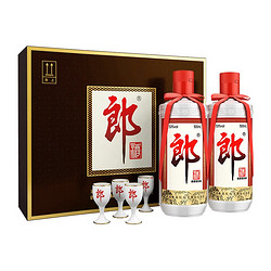 LANGJIU 郎酒 郎牌郎酒 53度 酱香型 超市高度白酒名酒 普郎 500ml*2 礼盒装最终到手价多少钱？