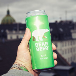 BearBeer 豪铂熊 清爽啤酒500ml*24听 整箱装 德国原装进口包邮价多少钱？