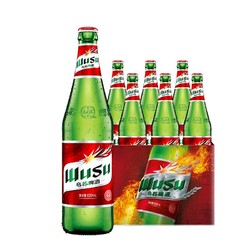 WUSU 乌苏啤酒 大红乌苏啤酒620ml*6瓶装高浓度烈行情价多少