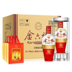 金六福 玖号 浓香型白酒 52度 500ml*6瓶 整箱装包邮价多少钱?
