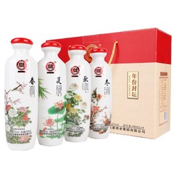 BAISHUIDUKANG 白水杜康 年份封坛 春夏秋冬  浓香型白酒52%vol500ml*4瓶行情价多少