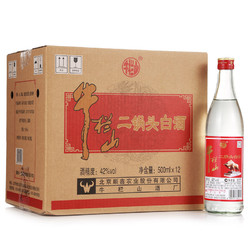 Niulanshan 牛栏山 二锅头白酒 42度 整箱装 500ml*12瓶 口感清香型电商卖多少钱？