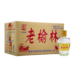 老榆林 酒高度浓香型白酒240mL固态法酿造粮食酒陕西特产 45度整箱12瓶装价格多少钱?