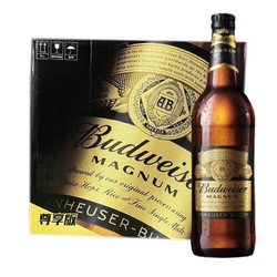Budweiser 百威 黑金啤酒 焦糖风味 深金色美式拉格 600ml*12瓶 整箱装 国庆送礼行情价多少