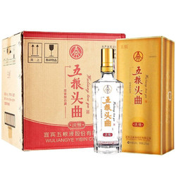 WULIANGYE 五粮液 股份 头曲淡雅 浓香型白酒 52度 500ml*6瓶 整箱装婚宴聚会市场价多少钱？