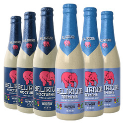 DELIRIUM 粉象 深粉*3/浅粉*3啤酒 精酿 啤酒 330ml*6瓶 整箱装 比利时原瓶进口电商卖多少钱?