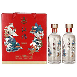 WULIANGYE 五粮液 52°五粮液红福牌绿豆酒双支礼盒52度500ml*2拼团价多少钱？