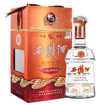 45度西凤酒 15年 十五年陈酿 凤香型白酒 45度 500ml 单瓶装拼团价多少钱？