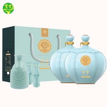 50度宝丰酒清香型白酒 50度优质30 固态发酵粮食酒 1.1L*2坛酒 分酒器 2酒杯 景德镇瓷坛包邮价多少钱？