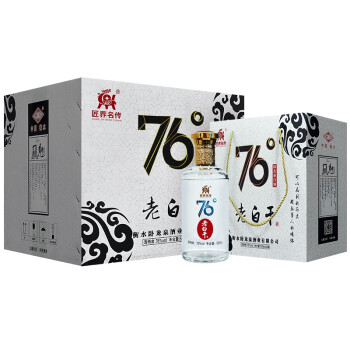 76度匠界名传 河北衡水卧龙泉 老白干76度高度白酒整箱4瓶装 老白干香型送礼500ML\\/瓶 高度白酒 76度市场价多少钱？