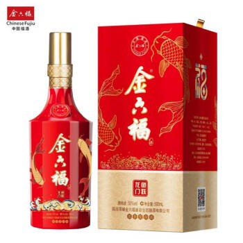 50度金六福 鱼跃龙门 五粮酿造 浓香型白酒 50度 500ml 单瓶装电商补贴价多少钱？