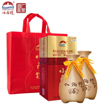 52度小角楼 金鑫6 浓香型 高度白酒 粮食瓦罐酒 52度 商务宴请 送礼盒装白酒 500ml 整箱6瓶批发价多少钱？