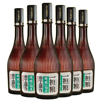 42度一担粮 北京二锅头 5A精酿小棕瓶 42度清香型白酒480ml *6瓶装价格多少钱？