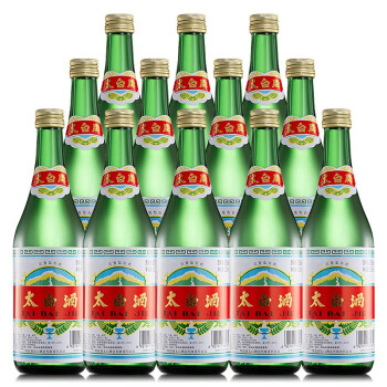 52度太白酒 50度 普太绿瓶凤香型太白 高度白酒 整箱500ml*12电商补贴价多少钱？