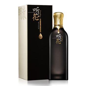 53度听花白酒 酱香风格 标准装 53度750ml 商务宴请婚礼送礼自饮高端白酒单瓶市场价多少钱?