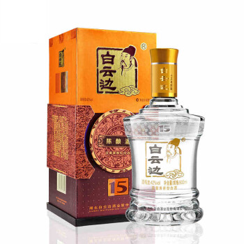 42度白云边 42度15年白酒礼盒装十五年陈酿酒42度浓酱兼香型粮食酒500ml*1单瓶装电商卖多少钱?