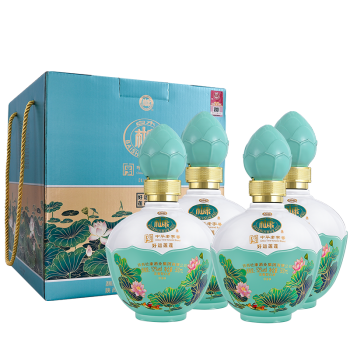 52度白水杜康 52度 浓香型白酒 好运莲莲 500ml*4瓶 整箱礼盒装批发价多少钱？