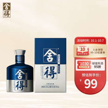 52度沱牌舍得 舍得酒 艺术舍得小酒  52度 100ml 浓香型白酒 米兰国际时装周联名款批发价多少钱？