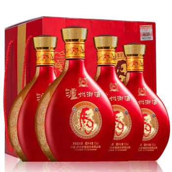 52度泸州老窖 泸州御酒虎年生肖纪念酒 52度白酒 年货送礼婚宴生日宴 浓香型白酒整箱礼盒装白酒 500ml*4瓶价格多少钱？