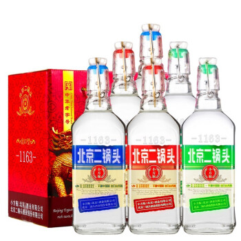 42度永丰牌北京二锅头清香型白酒永丰二锅头三色42度纯粮酒500ml*6瓶包邮价多少钱？