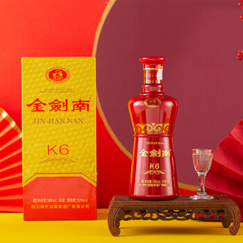 52度剑南春 金剑南K6 浓香型白酒 52度 500ml 单瓶装 电商卖多少钱?