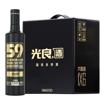 42度兄弟聚会同款光良白酒59系列 42度纯粮食浓香型白酒自饮家用送礼光瓶口粮500ml 500ml*6瓶整箱装最终到手价多少钱?