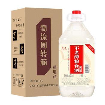 60度不老潭粮食酒 泸州桶装高度浓香型高粱散装白酒 60度 5L电商卖多少钱？