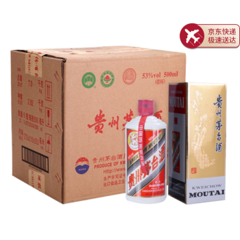 53度贵州 飞天茅台 53度 酱香型白酒 500ml*6 包邮价多少钱？