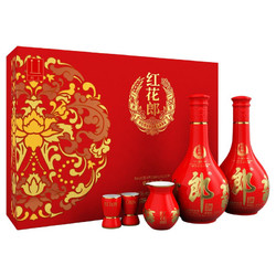 LANGJIU 郎酒 红花郎 陈酿 53度 高度白酒 酱香型 红花郎十500ml*2 礼盒装最终到手价多少钱？
