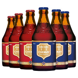 CHIMAY 智美 红帽*3/蓝帽*3啤酒 组合装 330ml*6瓶批发价多少钱？