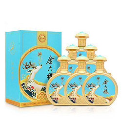 金六福 50度浓香型白酒 一鹿富贵  500ml*6瓶整箱电商卖多少钱？