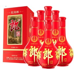 LANGJIU 郎酒 红花郎 陈酿 53度 高度白酒 酱香型 第四代红花郎500ml整箱装批发价多少钱？