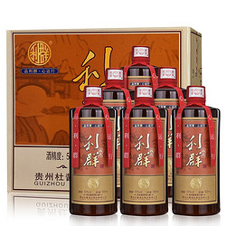 利群 酱酒 茅台镇53度酱香型白酒6瓶装 3个手提袋拼团价多少钱？