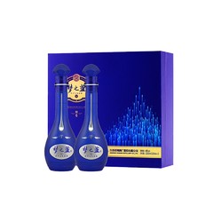 YANGHE 洋河 梦之蓝M6-45度500ml*2瓶礼盒口感绵柔浓香型白酒婚宴商务最终到手价多少钱？